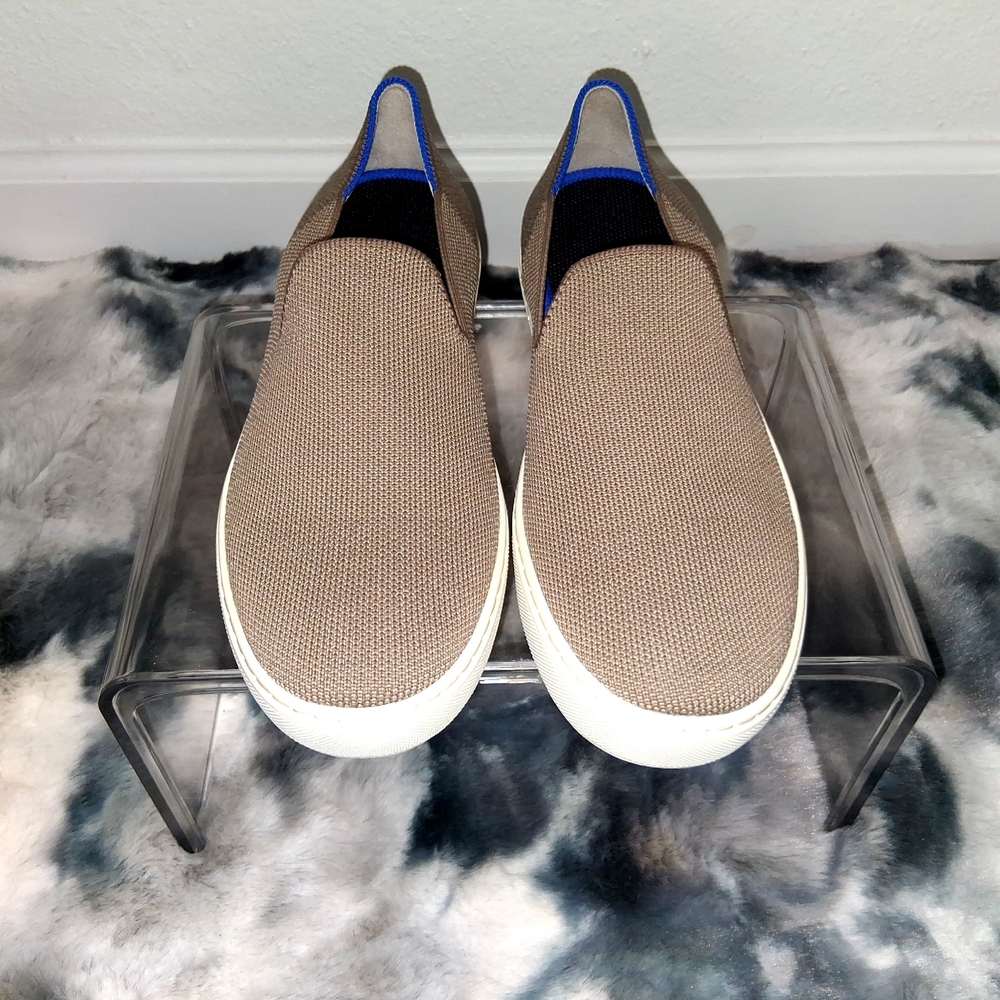 Rothy's The Original Slip-On Women's Sneakers in Latte - Picture 13 of 15